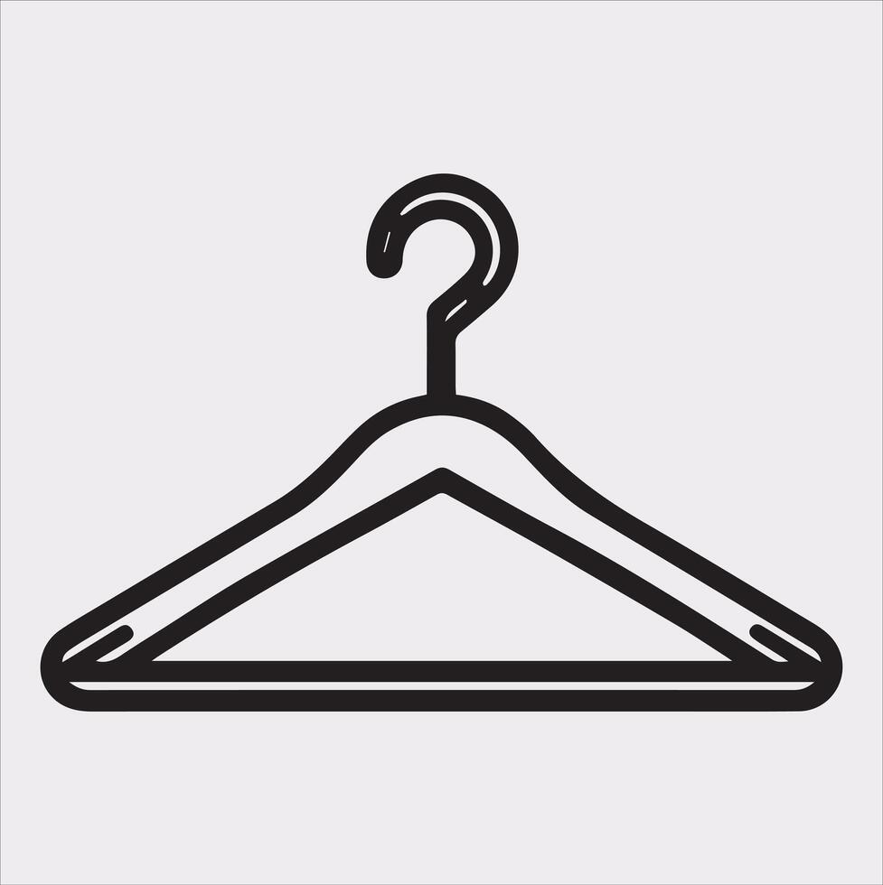 Functional Hanger Design on a Clean White Background vector