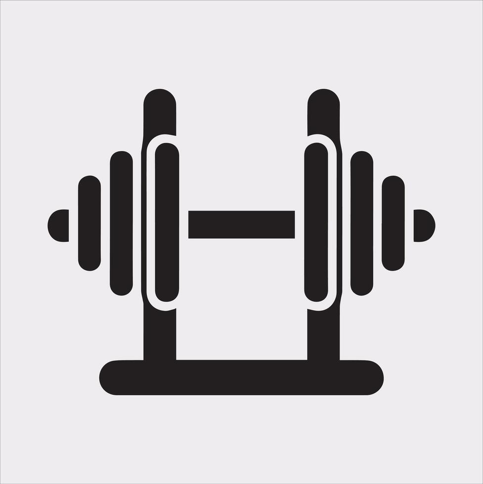 High-Quality Dumbbell Holding Silhouette Illustration vector