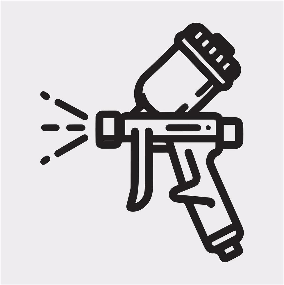 Minimalist Paint Spray Silhouette Illustration Download vector