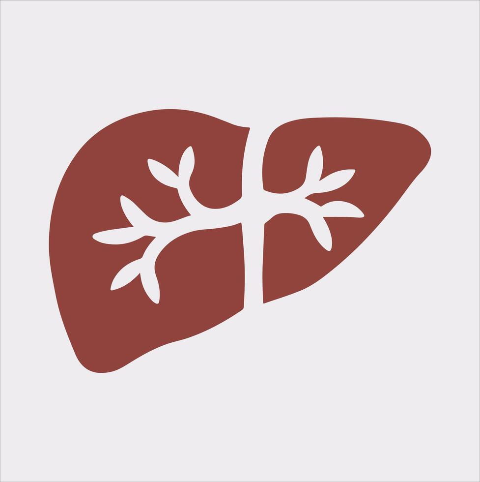 Liver Silhouette Illustration Perfect for Medical Graphics vector