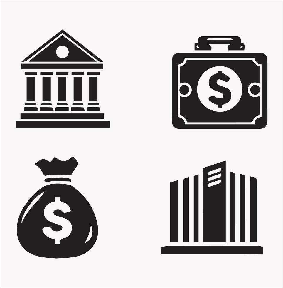 Modern Business Icons Thin Line for Teamwork and Document Management vector