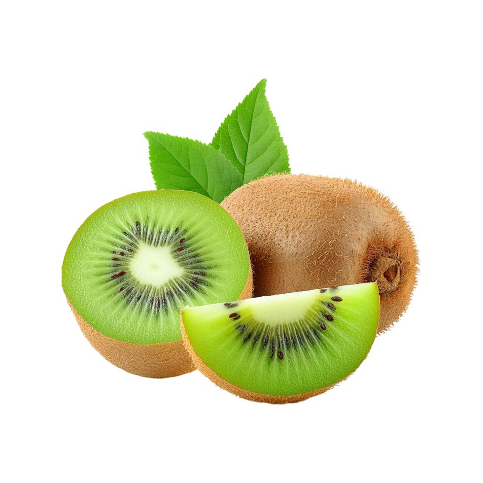 Kiwi Obst mit Scheiben auf transparent Hintergrund 52342499 PNG