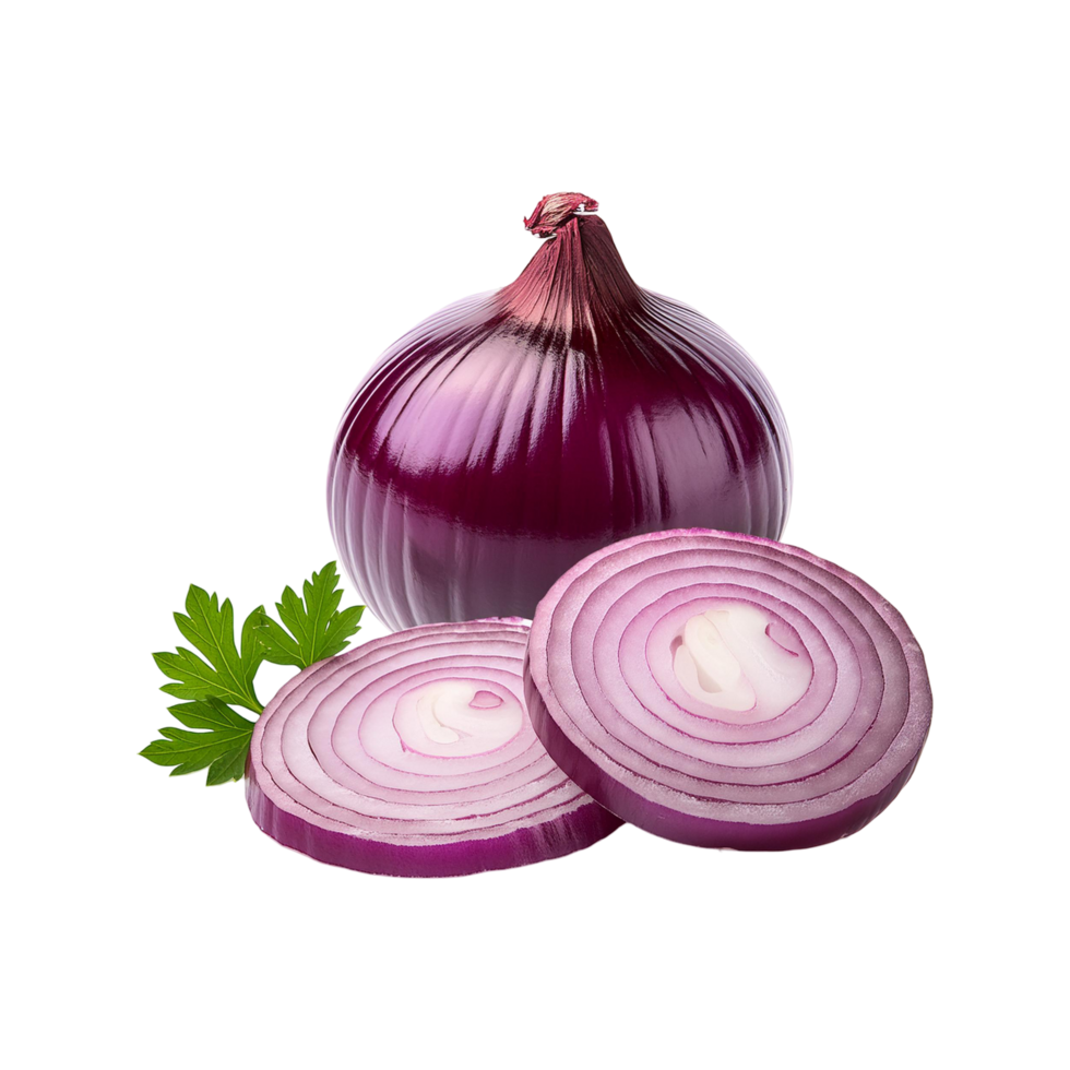 Fresh Onion with slice on transparent background png