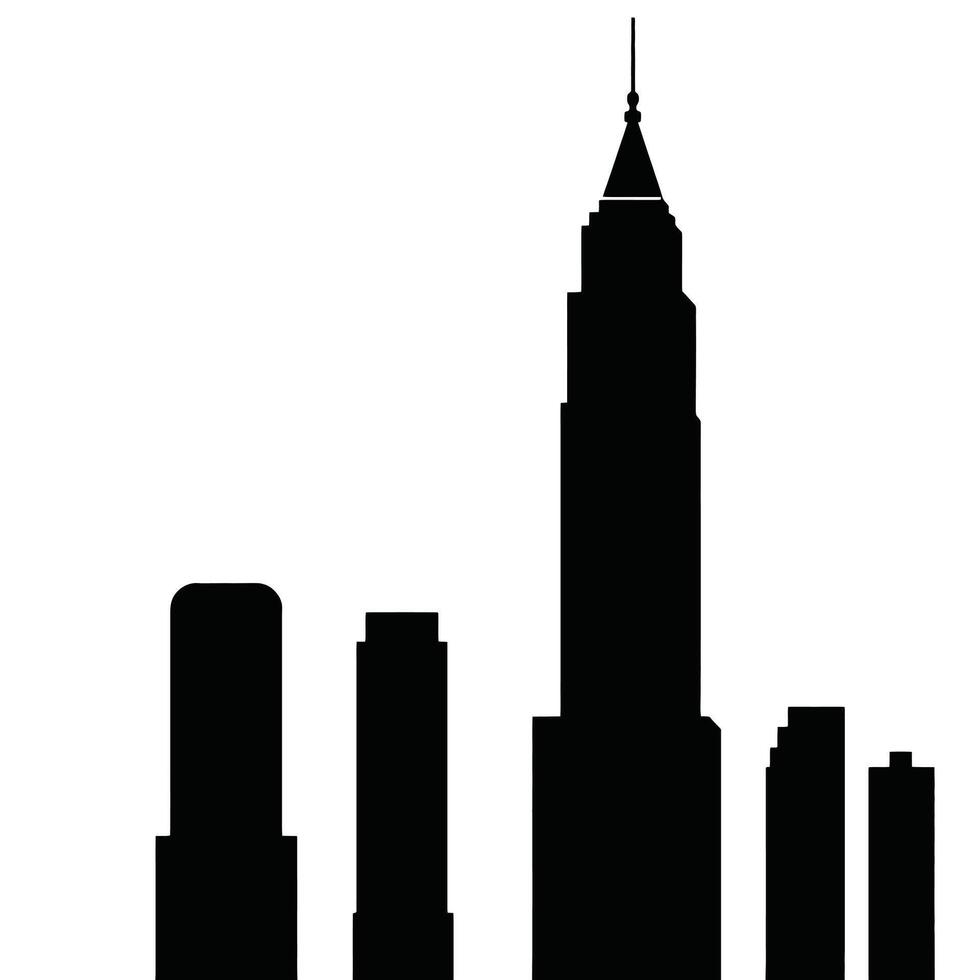 New york city skyline vector