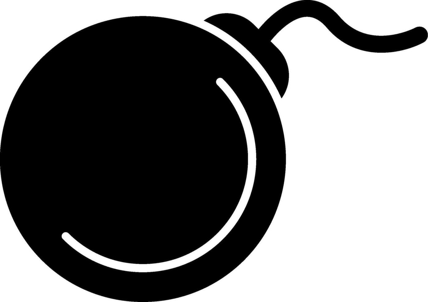 Bomb Glyph Icon vector
