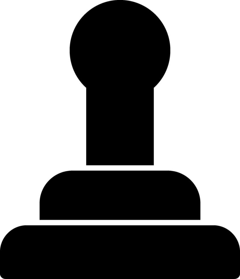 Stamp Glyph Icon vector