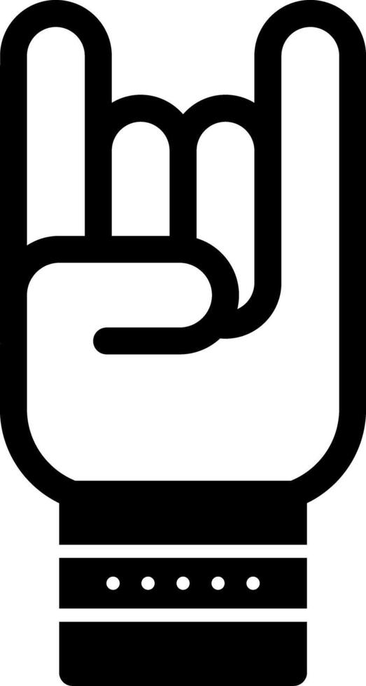 Hand Glyph Icon vector