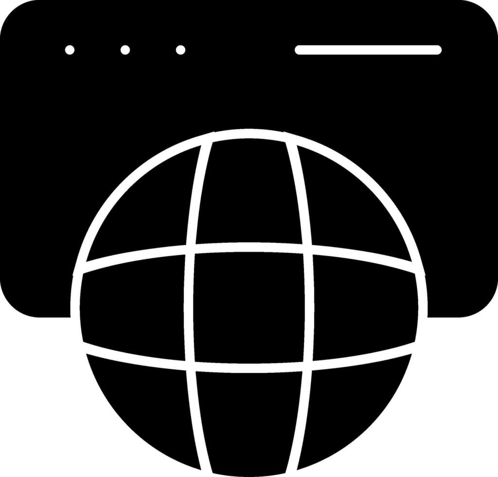 Global Communication Glyph Icon vector