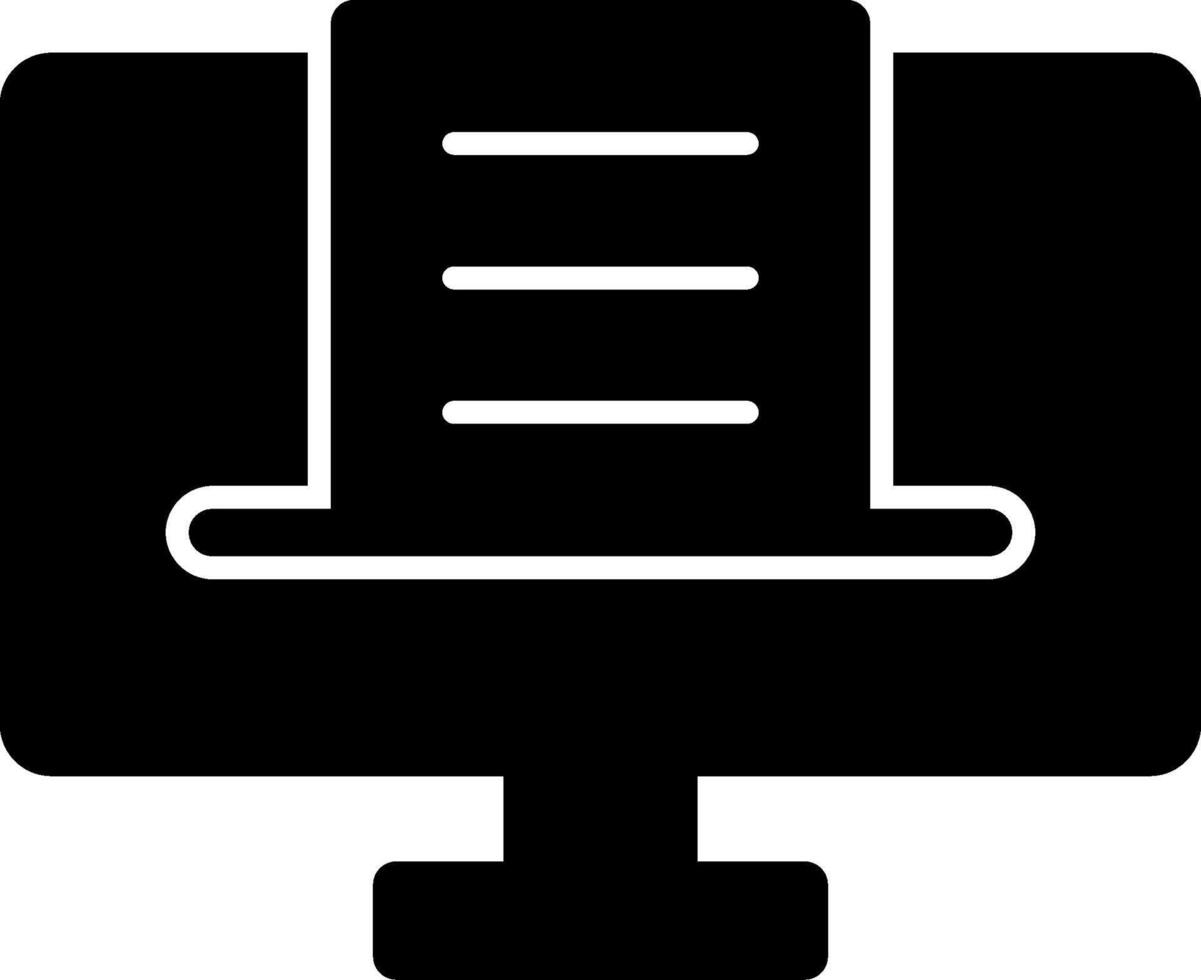 Blogging Glyph Icon vector