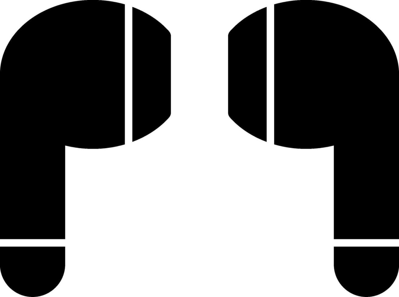 Earphones Glyph Icon vector