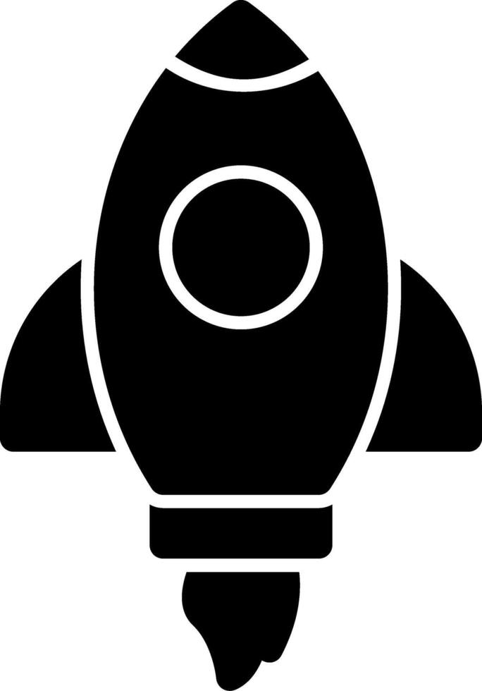 Rocket Glyph Icon vector