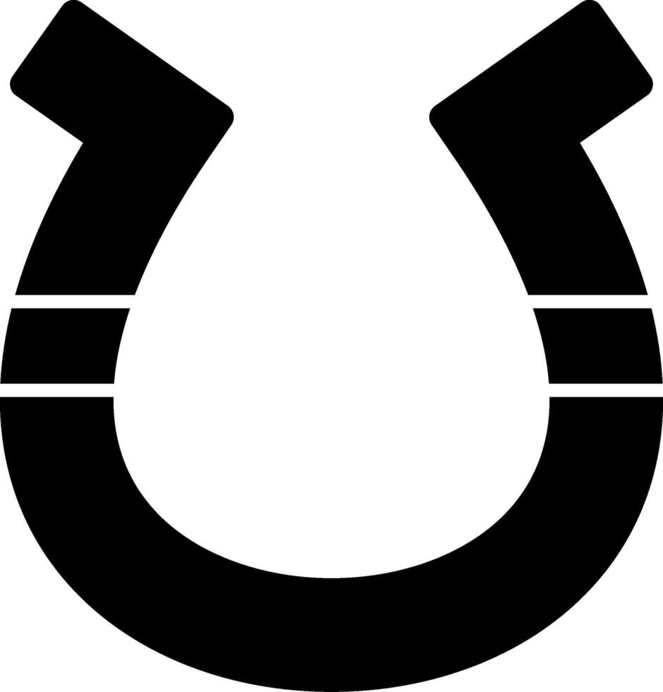 Horeshoe Glyph Icon vector
