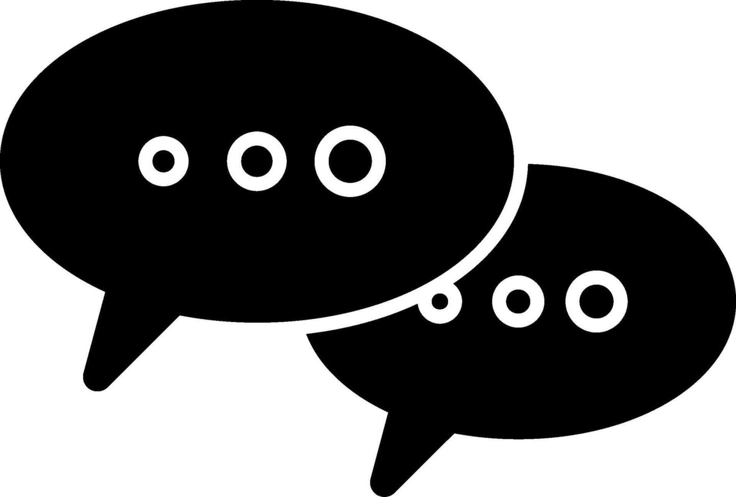 Chat Glyph Icon vector