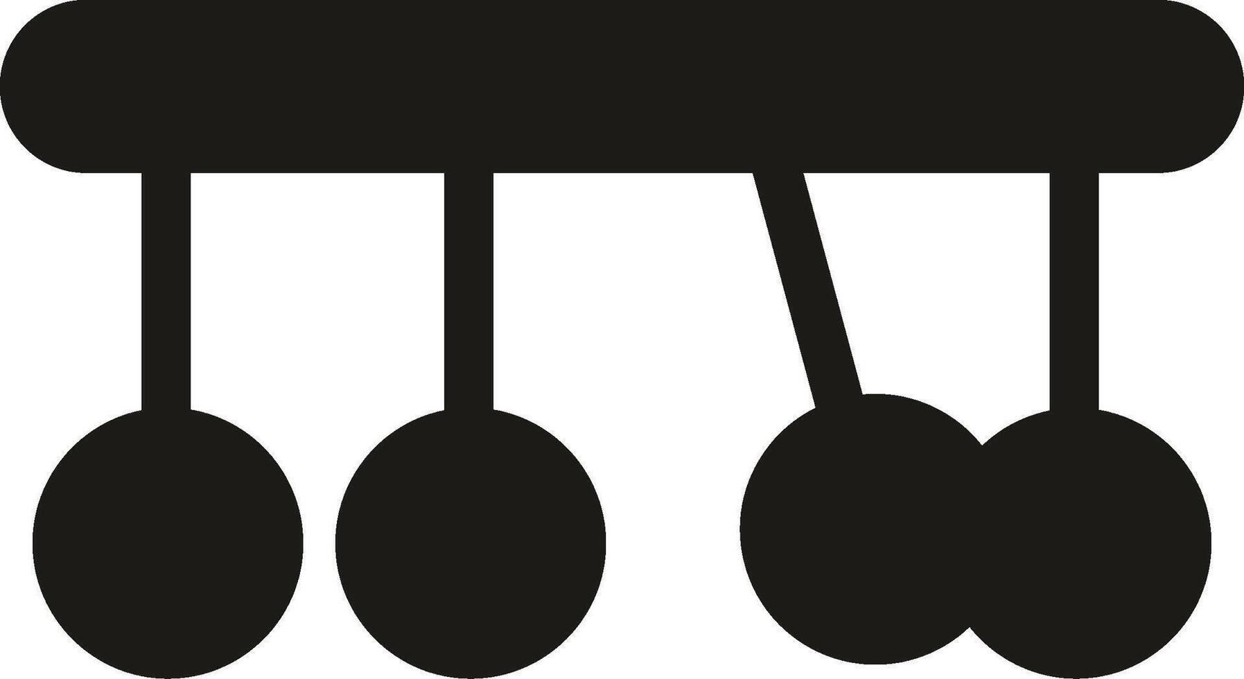 Pendulum Glyph Icon vector