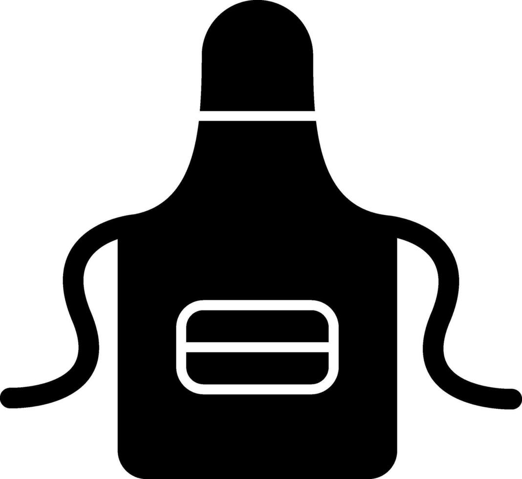Apron Glyph Icon vector