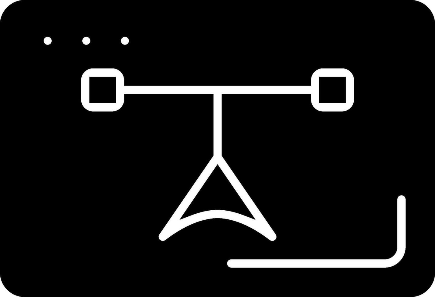Direction Glyph Icon vector
