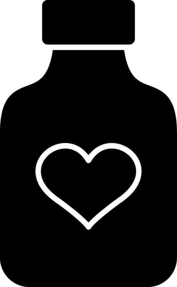 Potion Glyph Icon vector