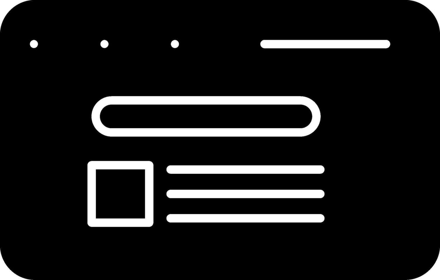 Search Result Glyph Icon vector