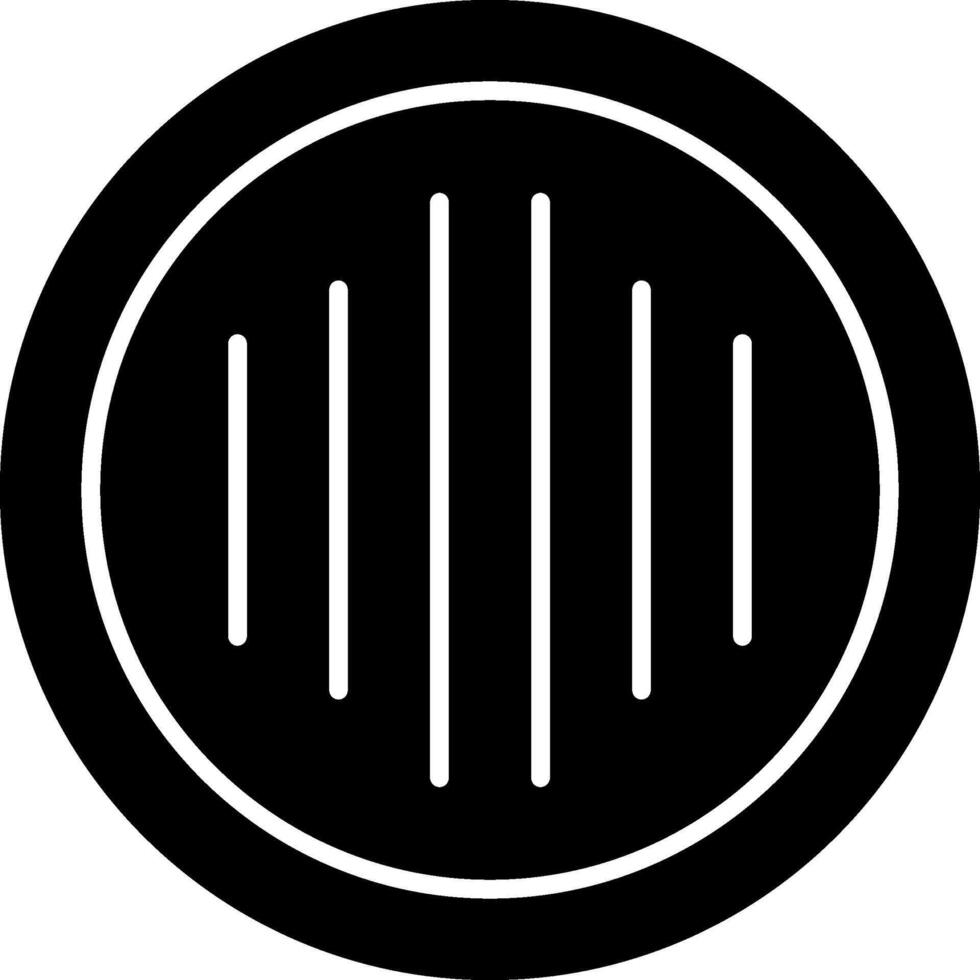 Sound Bar Glyph Icon vector