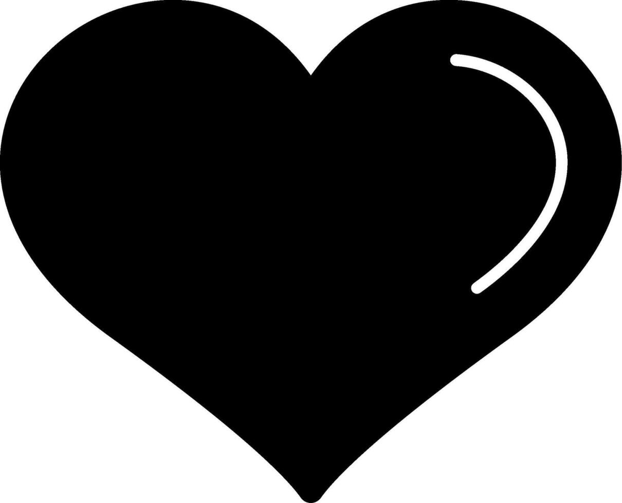 Heart Glyph Icon vector
