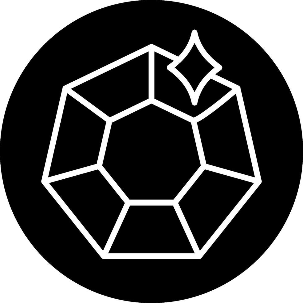 Diamond Glyph Icon vector