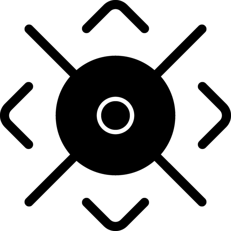 Target Glyph Icon vector