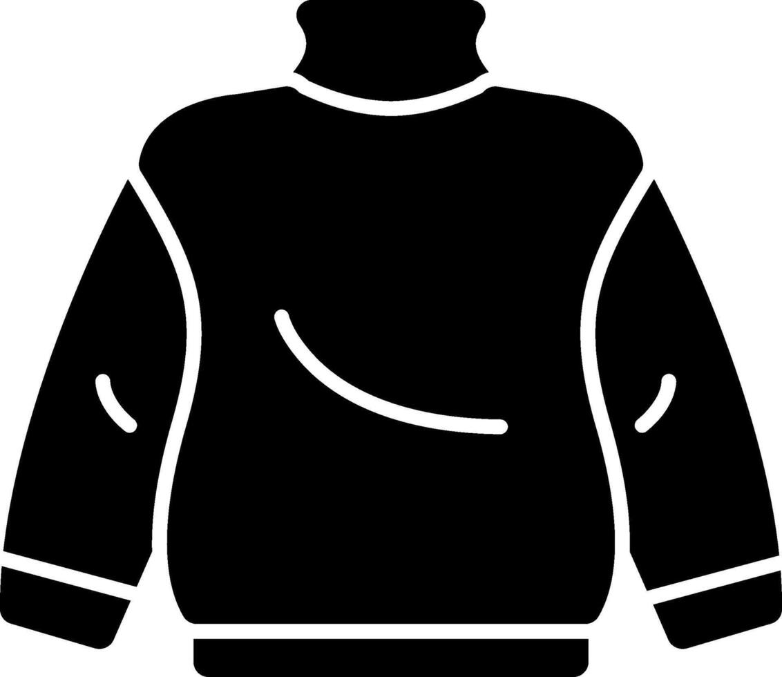 Crewneck Glyph Icon vector