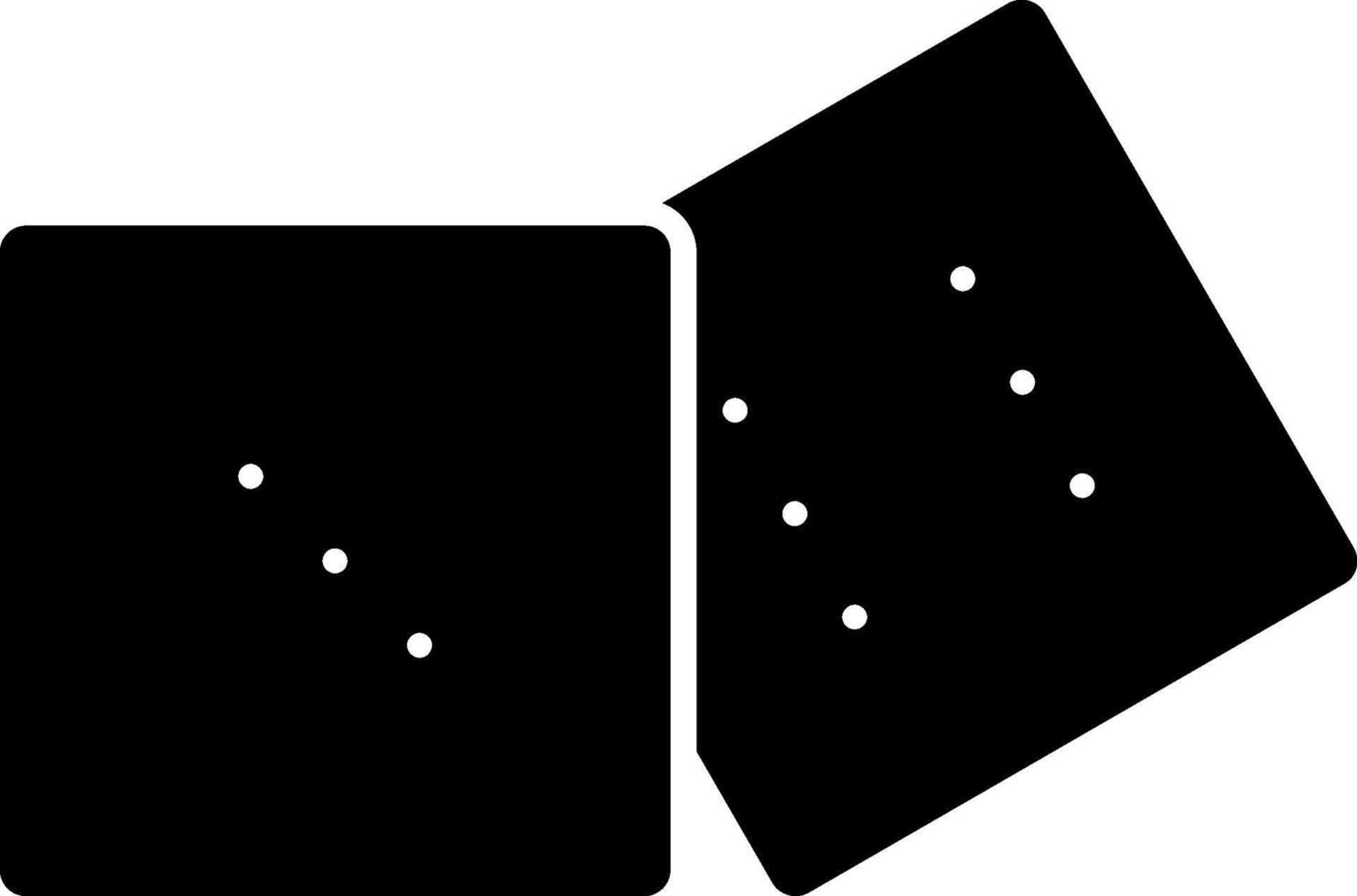 Dices Glyph Icon vector