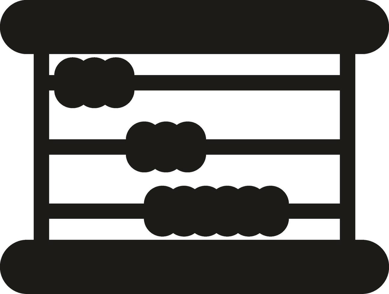 Abacus Glyph Icon vector