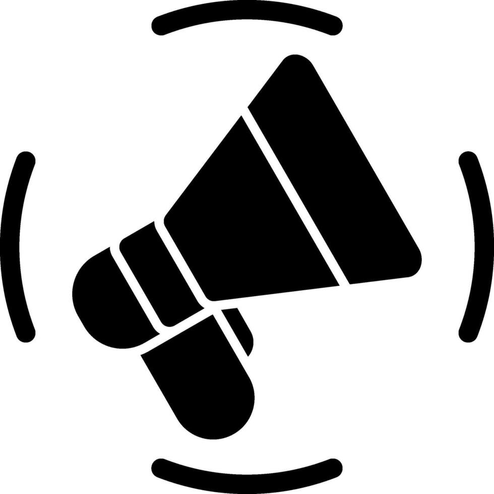 Content Marketing Glyph Icon vector