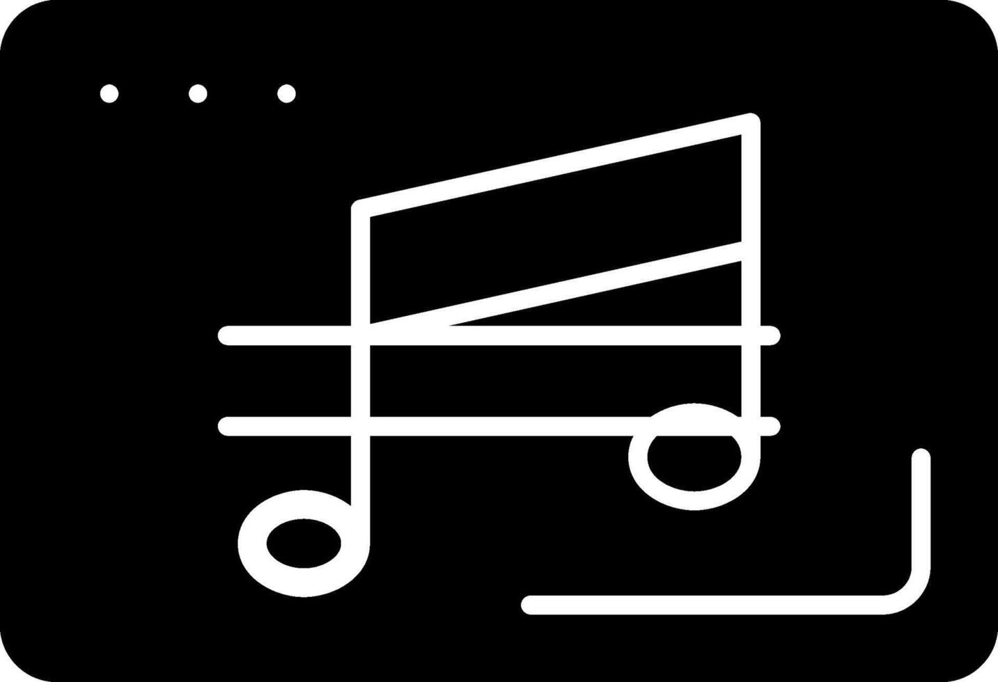 Music Glyph Icon vector