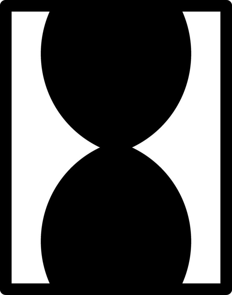 Hourglass Glyph Icon vector