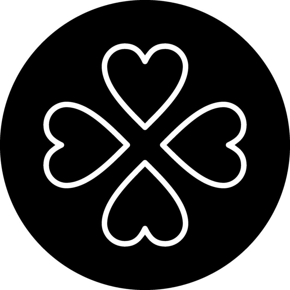 Lucky Glyph Icon vector