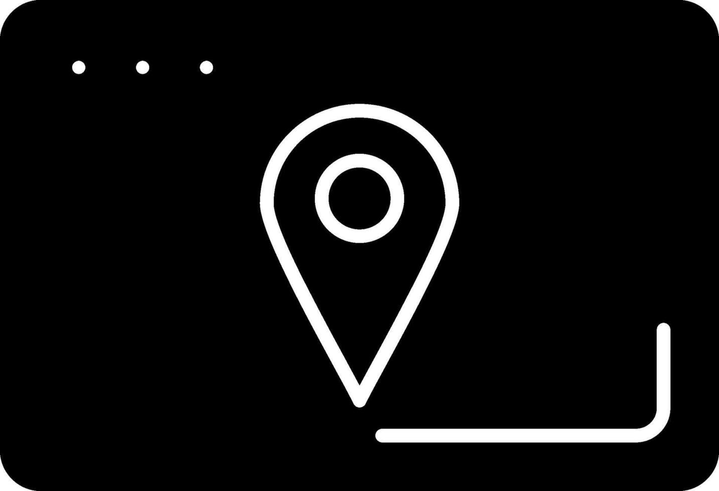 Location Glyph Icon vector