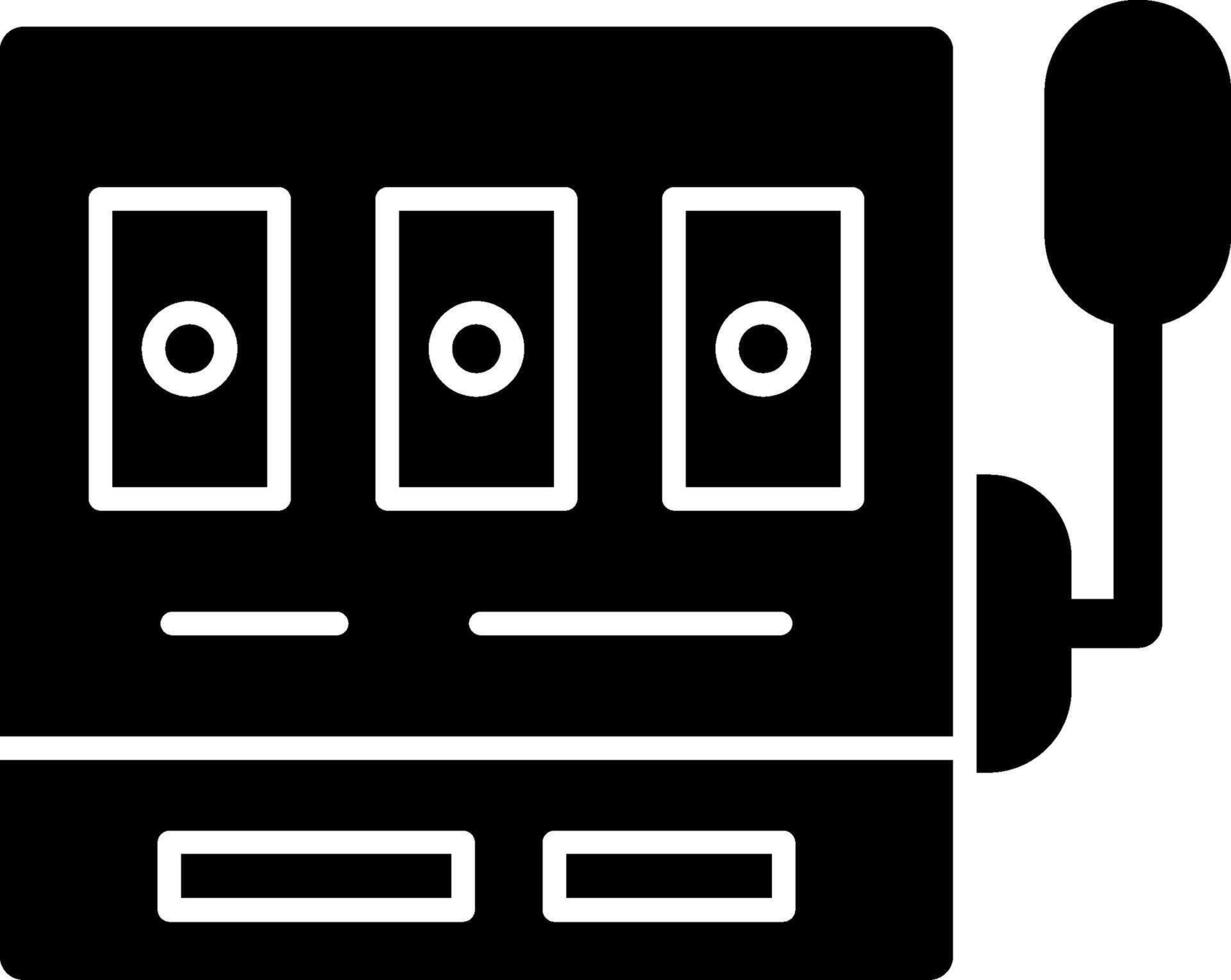 Slots Glyph Icon vector