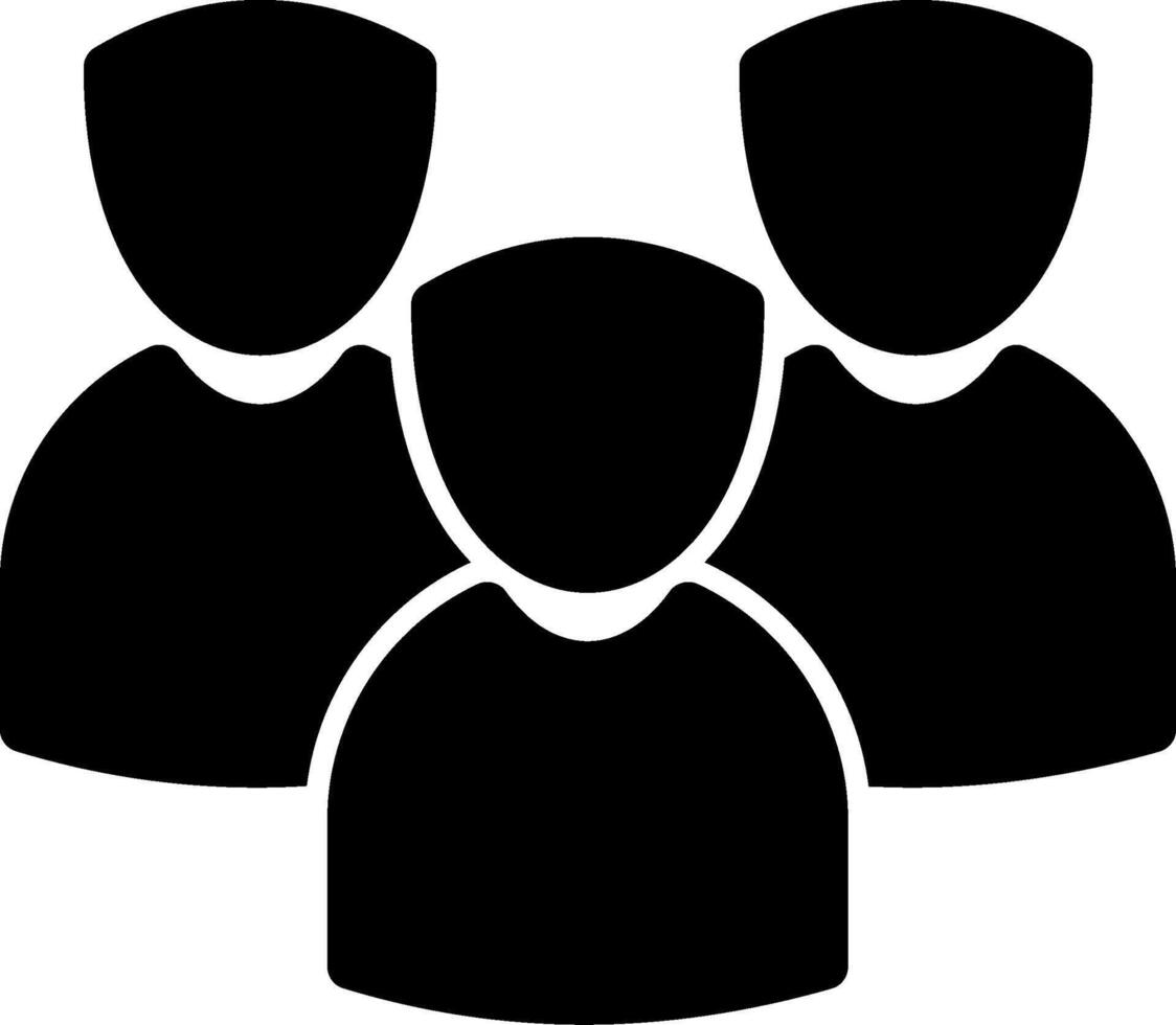 Team Glyph Icon vector