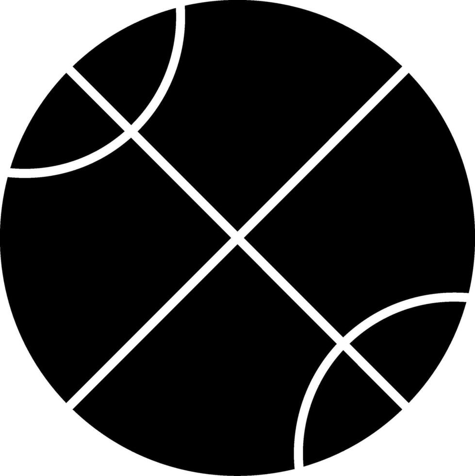 Bascket Ball Glyph Icon vector