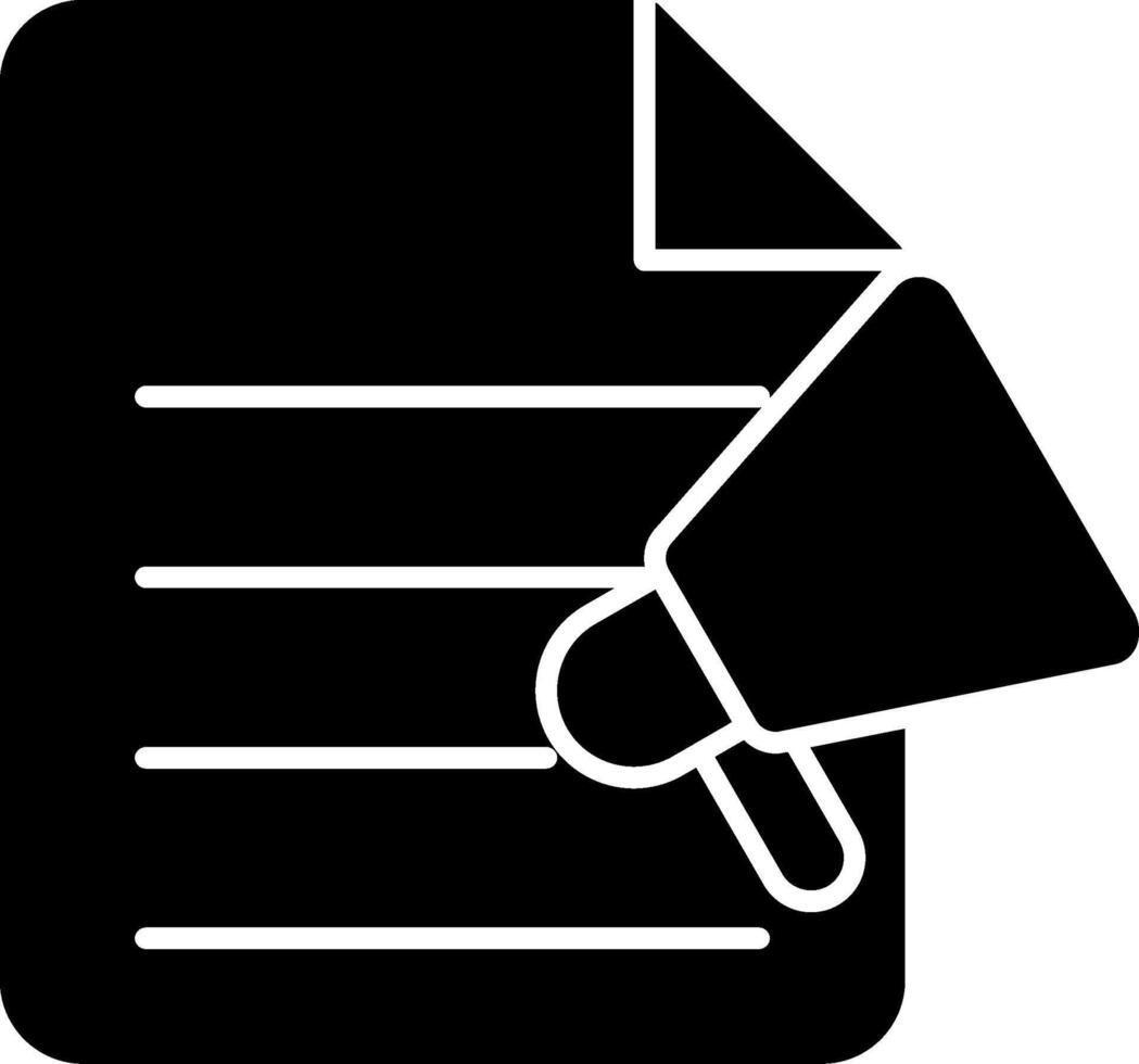 Content Glyph Icon vector