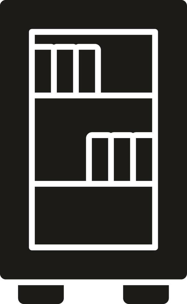 Library Glyph Icon vector