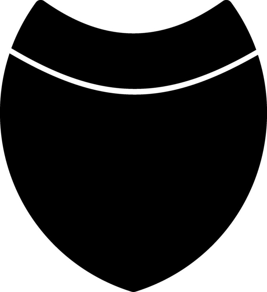 Shield Glyph Icon vector