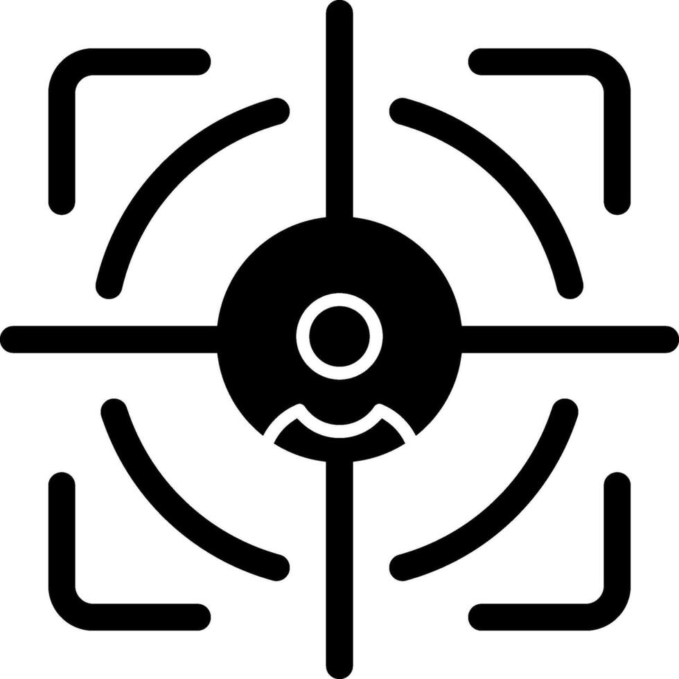 Goal Glyph Icon vector