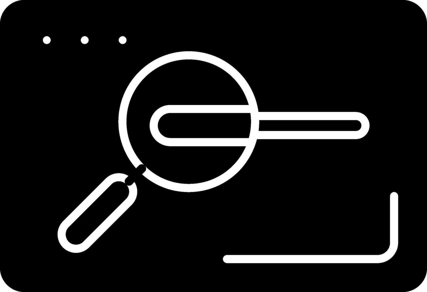 Search Glyph Icon vector