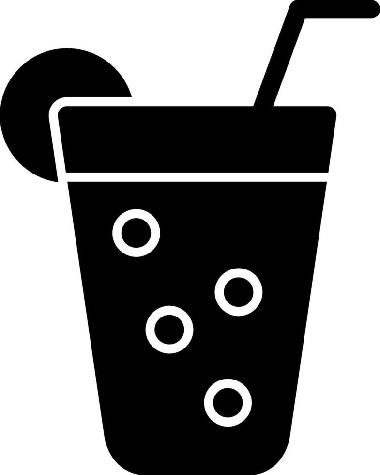 Lemonade Glyph Icon vector