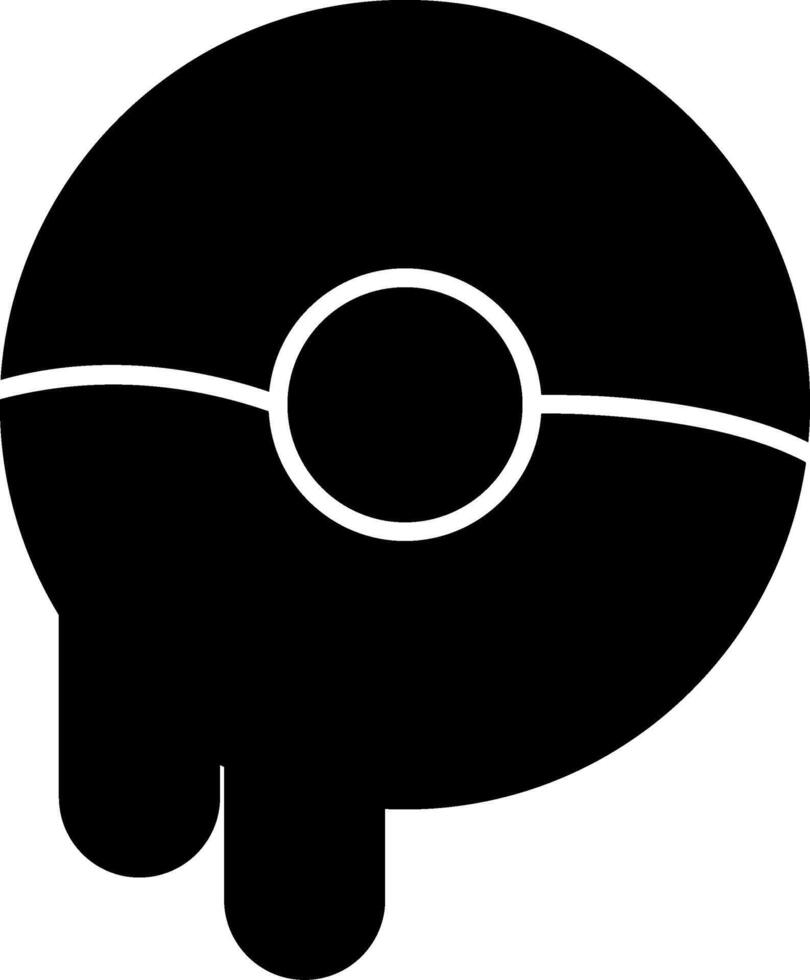 Donut Glyph Icon vector
