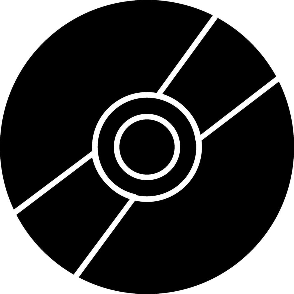 Cd Glyph Icon vector