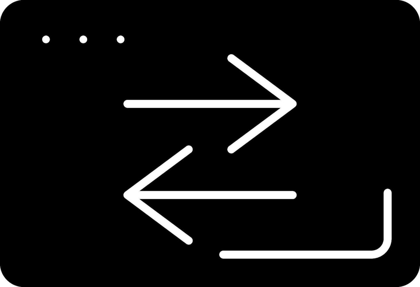 Transfer Glyph Icon vector