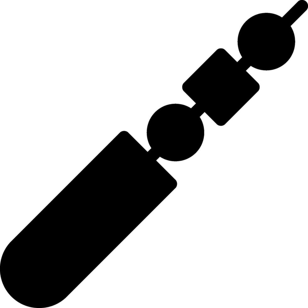 Skewer Glyph Icon vector