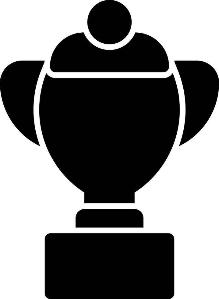 Trophy Glyph Icon vector