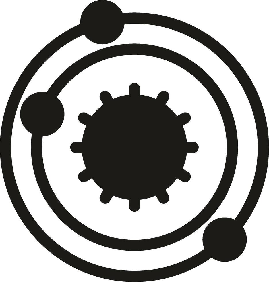 Galaxy Glyph Icon vector