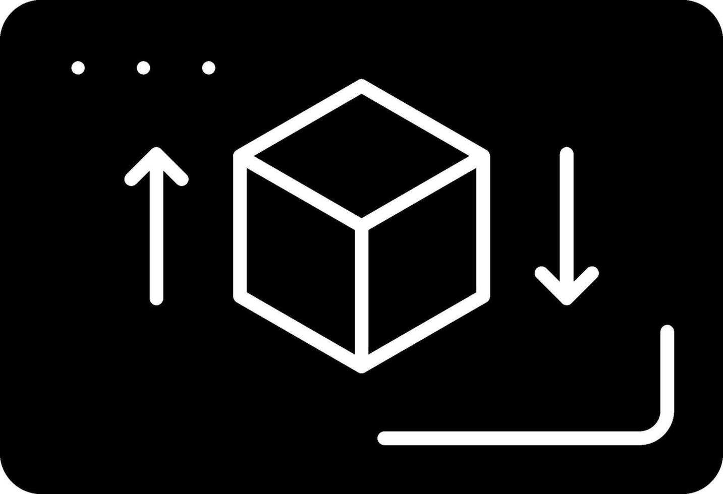 3d Glyph Icon vector